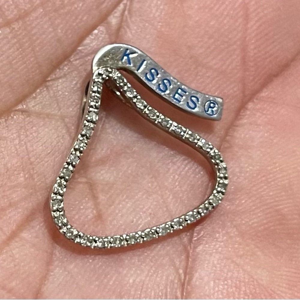 Hershey’s Kisses Sterling silver & diamond pendant
